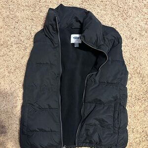 Old Navy Black Quilted Vest
